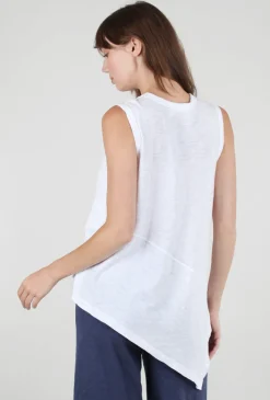 Cheap Evie Lou Novelty Hem Tank, White