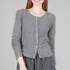 Shop Evie Lou Nubbly Knit Cardie, Cobblestone Gray