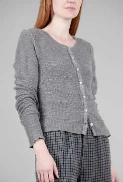 Shop Evie Lou Nubbly Knit Cardie, Cobblestone Gray