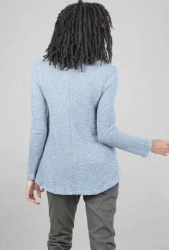 Store Evie Lou Nubbly Knit Cowl Pullover, Tidal