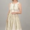 New Evie Lou Off-Shoulder Tie-Dye Dress, Sage
