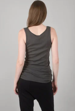 Hot Evie Lou Organic Long Tank, Graphite