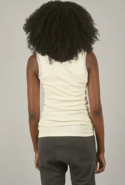 New Evie Lou Organic Long Tank, Oyster