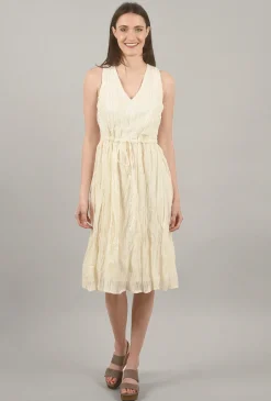 Cheap Evie Lou Overstitch Crinkle Sundress, Ivory