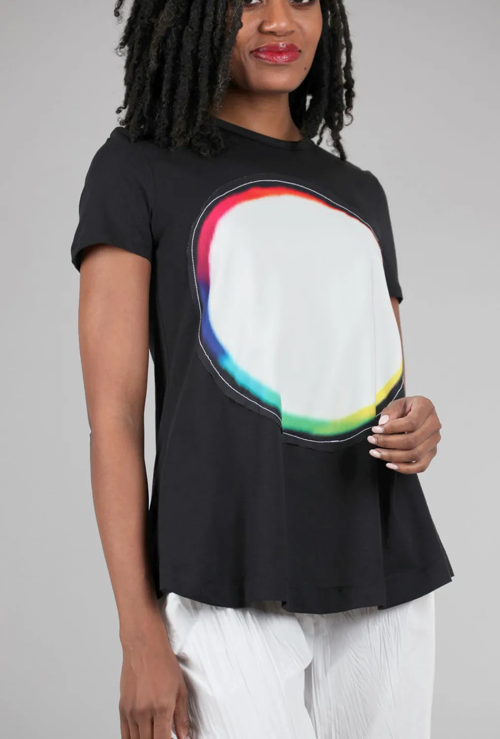 Shop Evie Lou Ozai Orbits Tee, Black
