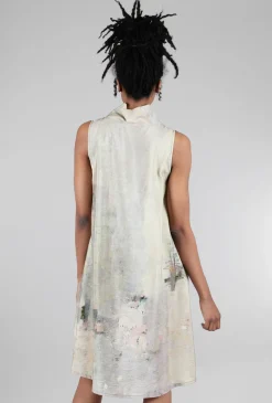 Store Evie Lou 3P Signature Mock Tank Dress. Pink/Stone