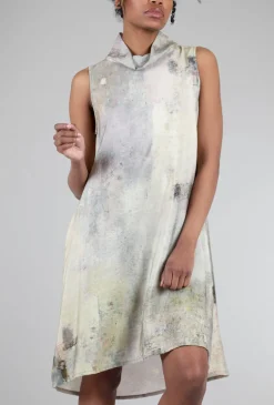Store Evie Lou 3P Signature Mock Tank Dress. Pink/Stone
