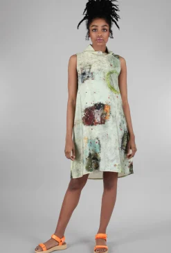 Best Evie Lou 3P Signature Mock Tank Dress,Tan/Forest
