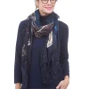 Store Evie Lou Parisian Nights Scarf, Deep Blue