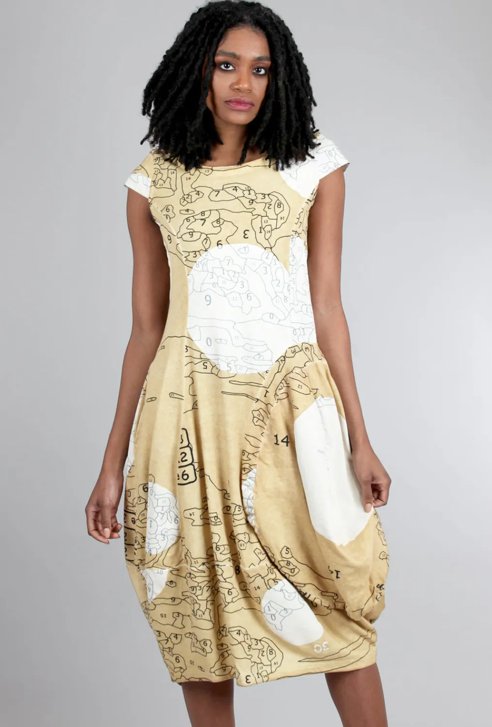 Flash Sale Evie Lou Pbn Shapely French Terry Dress, Corn Print