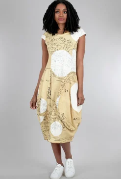 Flash Sale Evie Lou Pbn Shapely French Terry Dress, Corn Print
