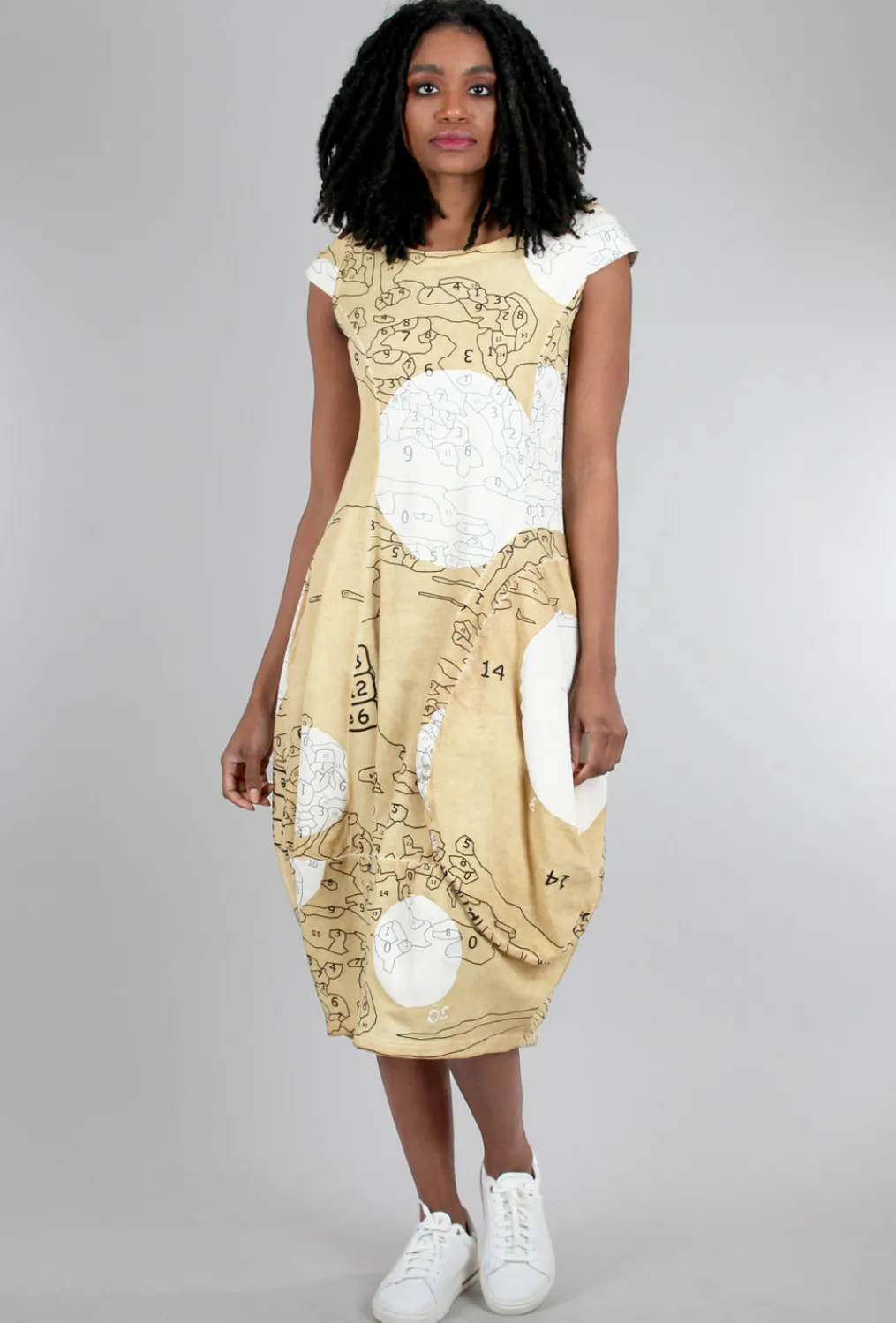 Flash Sale Evie Lou Pbn Shapely French Terry Dress, Corn Print