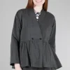Store Evie Lou Peplum Jacket, Anthracite