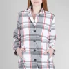 Cheap Evie Lou Perfect Sculpt Boyfriend Jacket, White Plaid