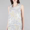 Shop Evie Lou Petal Sleeveless Tunic, Dove