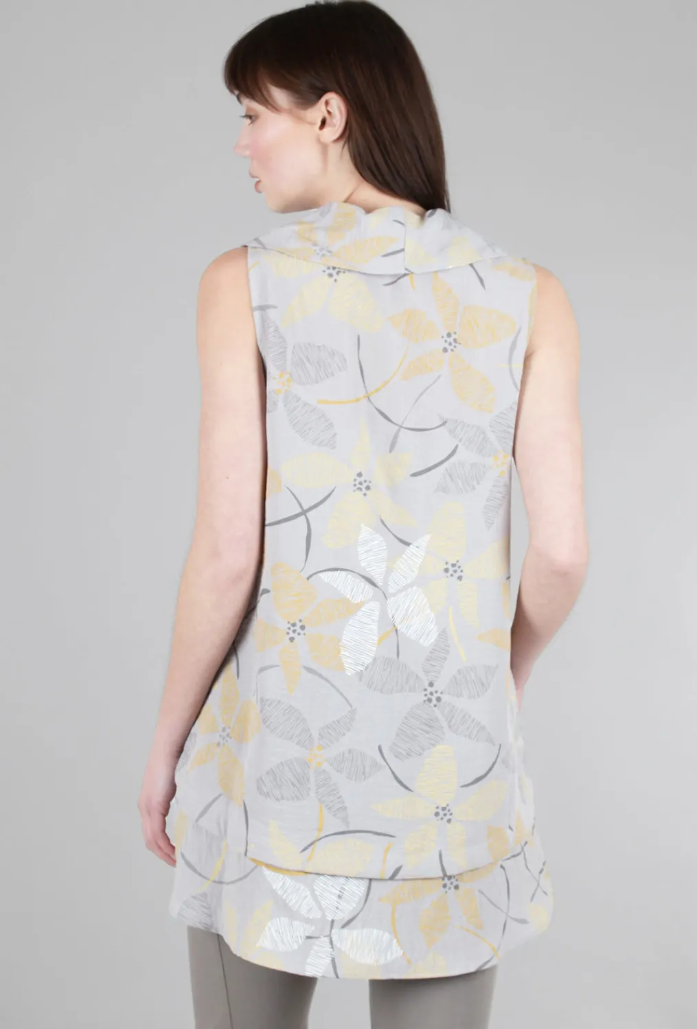 Shop Evie Lou Petal Sleeveless Tunic, Dove