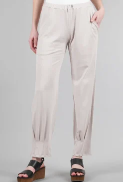 Best Sale Evie Lou Pinched Pleat Pant, Putty