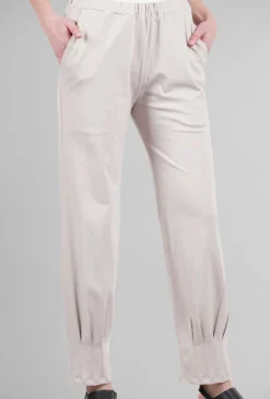 Best Sale Evie Lou Pinched Pleat Pant, Putty