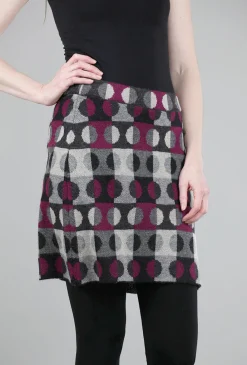 Best Sale Evie Lou Pique Dots Sweater Skirt, Magenta