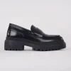 Best Evie Lou Polido High Shine Loafer, Black