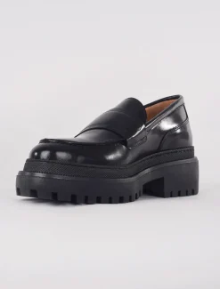 Best Evie Lou Polido High Shine Loafer, Black