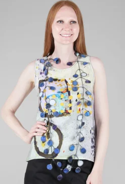 Best Evie Lou Poppy Necklace, Blue/Purple