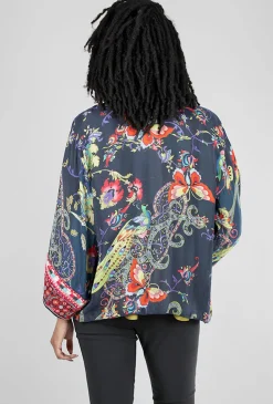 Outlet Evie Lou Pottery Lisa Kimono, Blue Multi