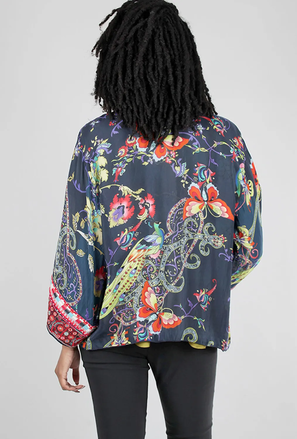 Outlet Evie Lou Pottery Lisa Kimono, Blue Multi