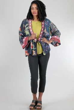 Outlet Evie Lou Pottery Lisa Kimono, Blue Multi