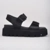 Fashion Evie Lou Quad Nero Sandal, Black