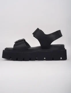 Fashion Evie Lou Quad Nero Sandal, Black
