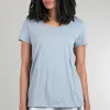 Shop Evie Lou Rbl Classic S/S Tee, Water