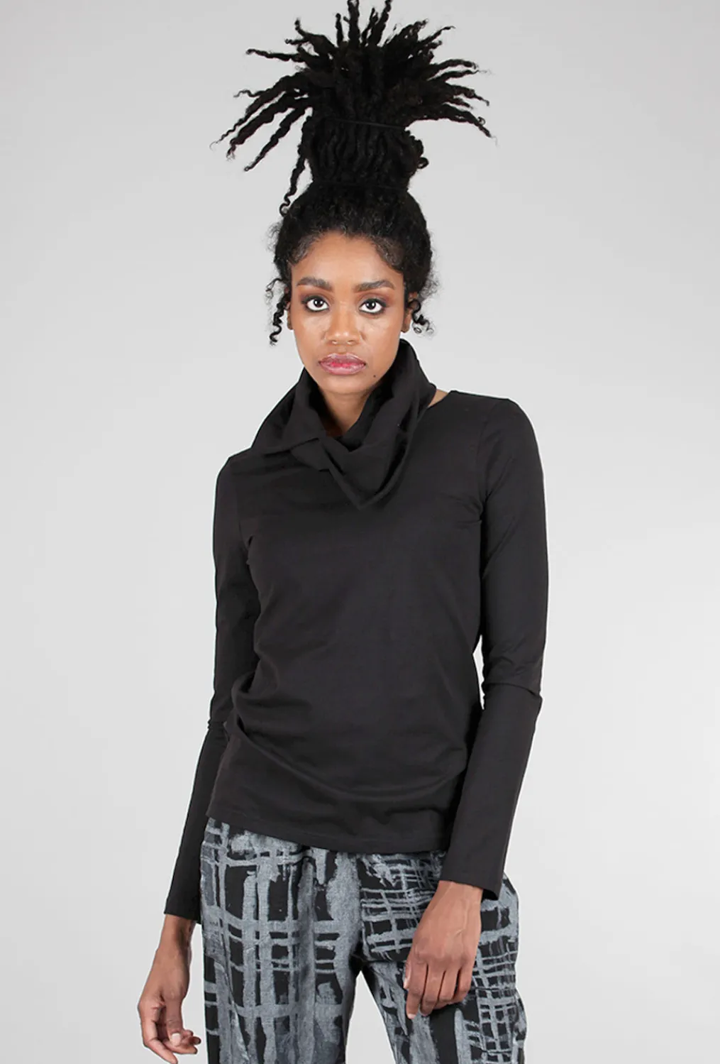 Best Evie Lou Removable-Collar Top, Black