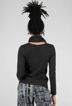 Best Evie Lou Removable-Collar Top, Black