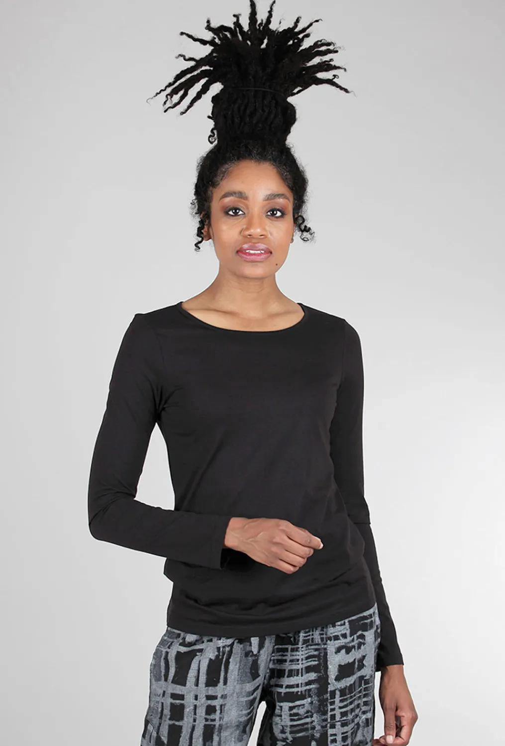 Best Evie Lou Removable-Collar Top, Black