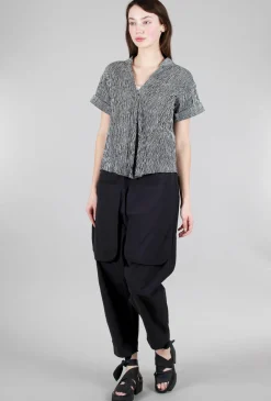 Fashion Evie Lou Ridge Stripe Mila Top, Black