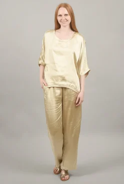 Best Sale Evie Lou Sateen Pj Pants, Sand