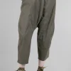 Clearance Evie Lou Seamed Baggy Pant, Olive