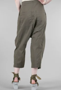 Clearance Evie Lou Seamed Baggy Pant, Olive