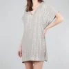 Cheap Evie Lou Sequin Stripes Mini Dress, Dove Gray
