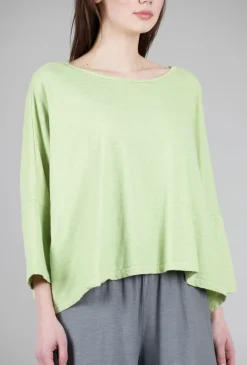 Cheap Evie Lou Shadow Stripe Crop Tee, Absinthe