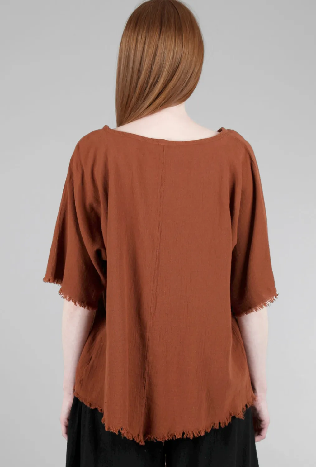 Best Sale Evie Lou Shaggy Top, Cinnamon