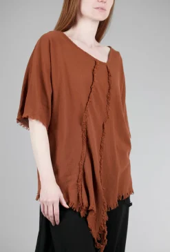 Best Sale Evie Lou Shaggy Top, Cinnamon