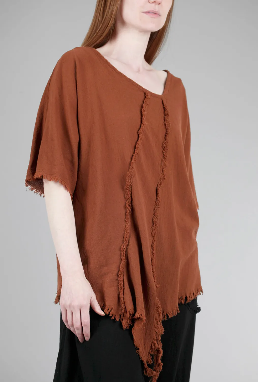 Best Sale Evie Lou Shaggy Top, Cinnamon