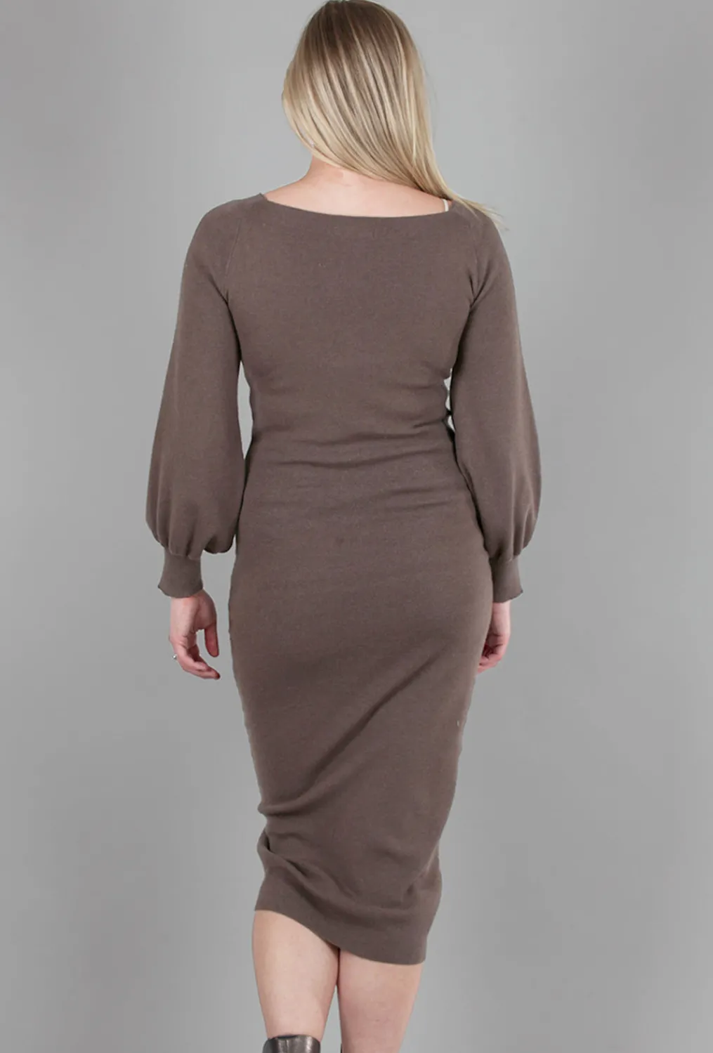Cheap Evie Lou Shirred Sweater Dress, Umber