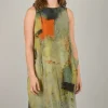 Best Sale Evie Lou Side Pocket Tank Dress, Ochre/Rust