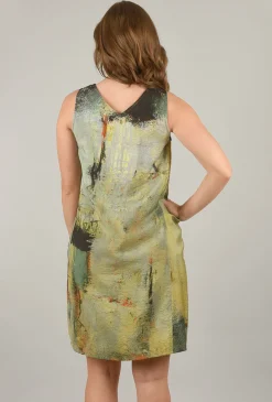 Best Sale Evie Lou Side Pocket Tank Dress, Ochre/Rust