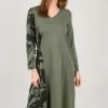 Hot Evie Lou Side-Tie Jersey Dress, Fir