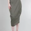 Fashion Evie Lou Sig Stretch Column Skirt, Olive