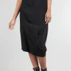 Sale Evie Lou Sig Stretch Column Skirt, Black